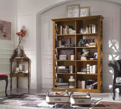 Produktbild von Bücherregal Schrank Wohnzimmer Holz Büroschrank Schränke Italien Neu