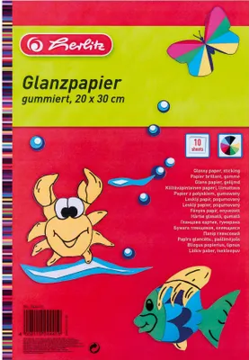 Produktbild von Herlitz Glanzpapier 20 x 30 cm 10 Blatt