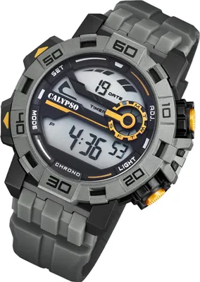 Produktbild von Calypso Herren Digital Uhr K5809/4 Outdoor Kunststoff Armbanduhr grau UK5809/4