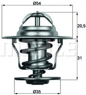 Produktbild von Behr Thermostat, Kühlmittel  Tx 15 87D