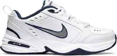 A studio shot of a single Nike Air Monarch IV shoe.
