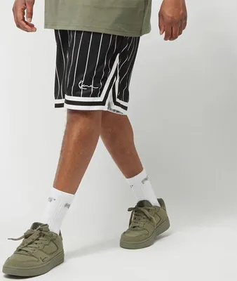 Immagine prodotto di Pantaloncini da uomo piccoli Signature in mesh gessato nero/bianco - M