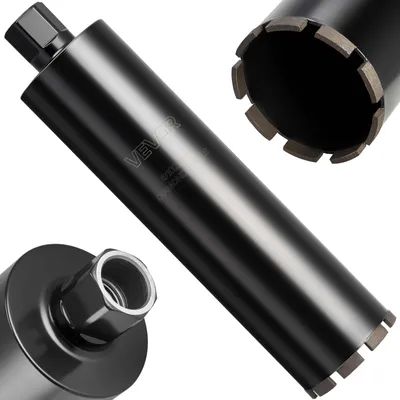 Zdjęcie produktu dla Wiertło rdzeniowe VEVOR φ 102 mm 356 mm głębokość wiercenia, gwint wewnętrzny 1-1/4 cala-7, precyzyjna technologia spawania, diamentowe wiertło rdzeniowe do wiercenia na mokro Wiertło rdzeniowe do muru z cegły zbrojonego betonu