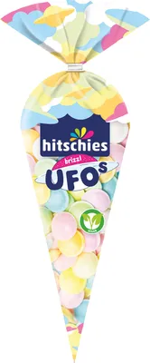 Produktbild von hitschies brizzl Ufos s ovocnou príchuťou šumivá náplň balenie 75g