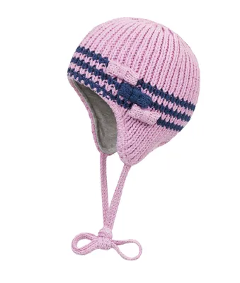 Produktbild von DÖLL® Baby Mädchen Strickmütze Bindemütze , Größe:43, Präzise Farbe:Rose