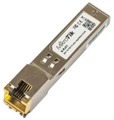 Immagine prodotto di MikroTik SFP 10/100/1000M modulo metallico S-RJ01, RJ-45, 100m, 1,25Gps