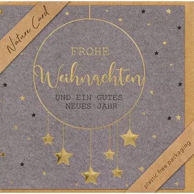 Produktbild von Weihnachten - Nature Cards Handmade - Glückwunschkarte im Format