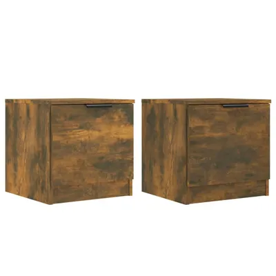 Immagine prodotto di vidaXL Comodini, set da 2 pezzi, rovere affumicato, 40x39x40 cm