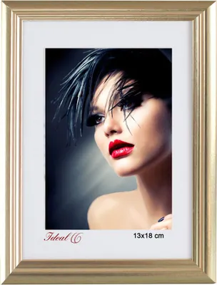 Produktbild von Artos Holz Bilderrahmen Acrylglas Plexi Lifestyle Foto Rahmen Collage Wanddeko Poster - Farbe: Gold | Format: 13x18