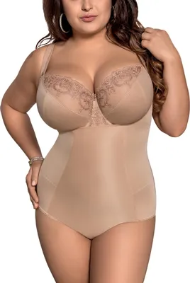 Produktbild von Gorsenia K148 Sanremo Shapewear Body Dame figurbetonend Unterwäsche EU, Beige, 4XL