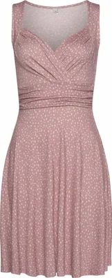 Produktbild von VIVANCE Jerseykleid in Wickeloptik mit Alloverdruck rose-mauve-bedruckt Größe 38