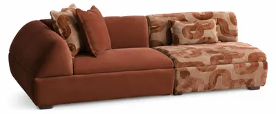 Obrázek produktu pro Třísedová pohovka, hnědá barva, moderní styl, pohodlná a komfortní