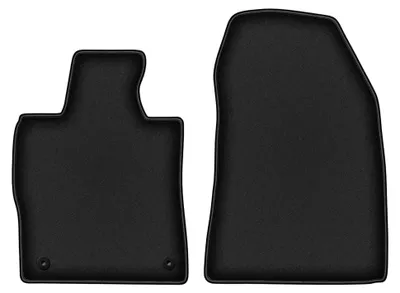 Image de Tapis avant en moquette pour Peugeot 308 III 2021- (à hayon/break) – 2 pièces, noirs, sur mesure – Wielganizator DURBAN