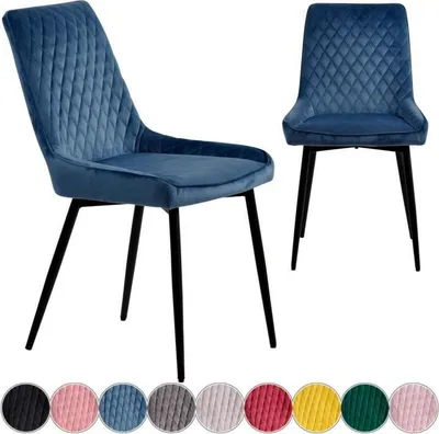 Produktbild von Iomangio® Esszimmerstuhl Samt Y1923 Blau