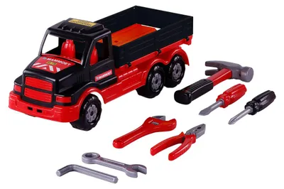 Image de Camion jouet Cavallino avec outils 8 pièces pour enfants