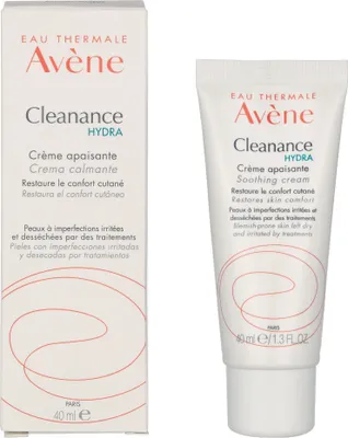 Produktbild von Avene Cleanance HYDRA, Reinigungscreme, Frauen, Feuchtigkeitsspendend, Nährend, Tube, AVENE THERMAL SPRING WATER (AVENE AQUA). CARTHAMUS TINCTORIUS (SAFFLOWER) SEED OIL (CARTHAMUS..., 40 ml