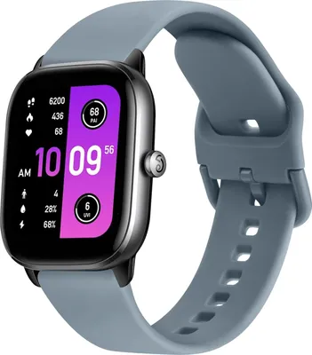 Image de Bracelet montre pour Amazfit GTS 2/3/4 Mini silicone 20 mm acier bleu