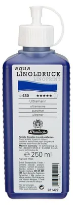 Produktbild von Schmincke aqua-LINOPRINT Linoldruckfarbe 250 ml - 430 Ultramarin