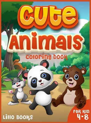 Produktbild von Cute Animals Coloring book for kids 4-8