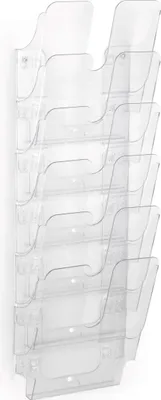Produktbild von DURABLE Prospektspender A4 hoch 6 St., 1700008401 transparent