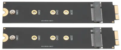Image de Lot de 2 adaptateurs de conversion pour SSD SATA M.2 NGFF vers 2010/2011 pour Mac Air A1370 et A1369 (12 + 6 broches)