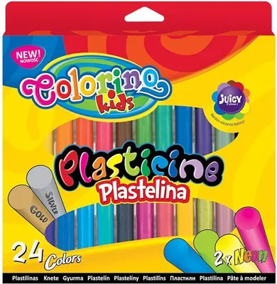 Zdjęcie produktu dla Nd39_326204 Plastelina 24Kol Pat Colorino Pud