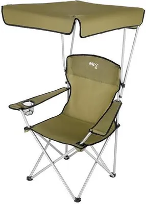 Immagine prodotto di Sedia pieghevole con tettuccio NILS Camp NC3087 verde
