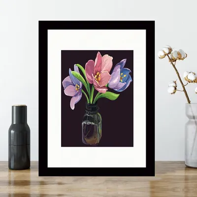 Produktbild von Wallity, SC5937467211- HRL2955, Bunt, Leinwandbilder, 24 x 29 cm, Gemälde: 100% MDF