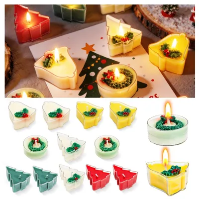 12 Teelichter Weihnachten – Sojawax, duftend, 3 cm
