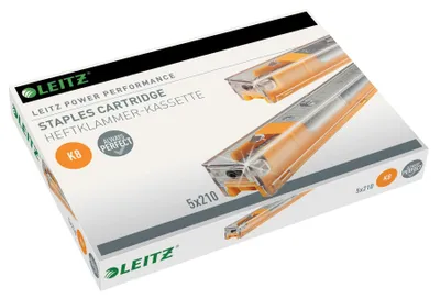 Image de Cassettes de agrafeuses robustes Leitz Power Performance, galvanisées, boîte de 5
