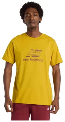 Produktbild von T-Shirt New Balance Camiseta New Balance Sport Essentials Speckle Logo manga corta amarillo für Uni