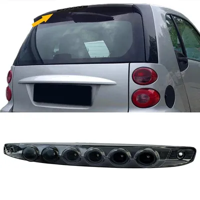 Für Smart ForTwo Cabrio Coupe 451 2007-15 LED Dritte Bremsleuchte Schwarz Smoke in der Farbe Schwarz von Carparts-Online GmbH