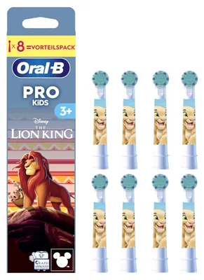 Produktbild von Oral-B Aufsteckbürsten Pro Kids 3+ Disney König der Löwen, Weiß, 8 Stück