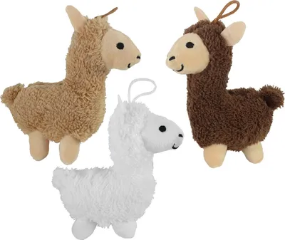 Immagine prodotto di 1 x lama di alpaca di peluche in piedi di circa 16 cm, 1 di 3 colori