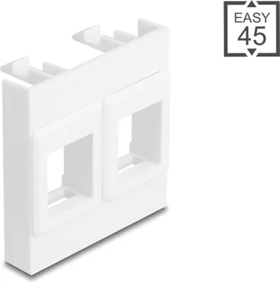 Obrázek produktu pro DeLOCK 81582, Zásuvný rám, Plast, Bílá, 45 mm, 45 mm, 17,5 mm
