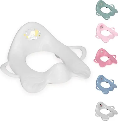 Produktbild von Lorelli Toilettenaufsatz Toilettensitz mit Griffe Spritzschutz ergonomische Form weiss