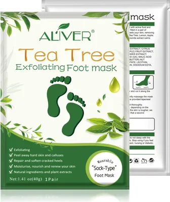 Image de Masque exfoliant pour les pieds Aliver - 1 paire