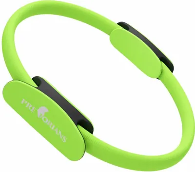 Obrázek produktu pro Pilates kruh s dvojitou rukojetí 37 cm trénink břišních svalů fitness zelená