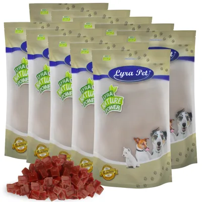 Produktbild von 10 kg Lyra Pet® Entenbrustwürfel