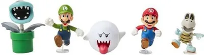 Produktbild von 5er Pack Figuren - JAKKS PACIFIC - Super Mario Bros: Mario Boo! - 10 cm²