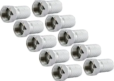Produktbild von Schwaiger FST7010 531, F-Typ, Silber, 10 Stück(e)
