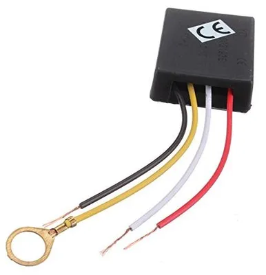 3-Wege Touch-Dimmer für Tischlampen, 220 V, Kunststoff, Schwarz
