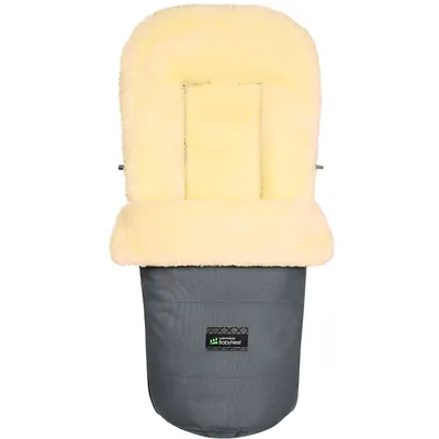 Produktbild von Odenwälder BabyNest Lammfell-Fußsack Leon ''plus'', anthrazit