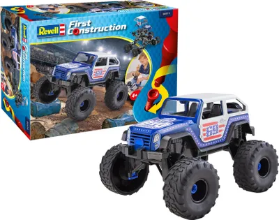 Produktbild von Revell First Construction Monster Truck, Auto, Modellbausatz für Kinder, 45 Teile, ab 4 Jahre, 00919