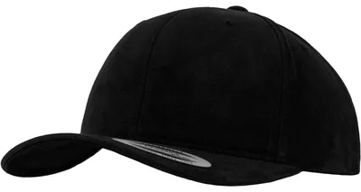 Image de FLEXFIT 6363V | Brushed Coton Twill Mid-Profile Cap / Casquette / Bonnet / Chapeau - Couleur : Noir - Taille : One Size