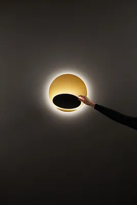 Imagen del producto de Lámpara de techo LED "Drum" de metal en color mate con detalles dorados, 33W, marca Perenz