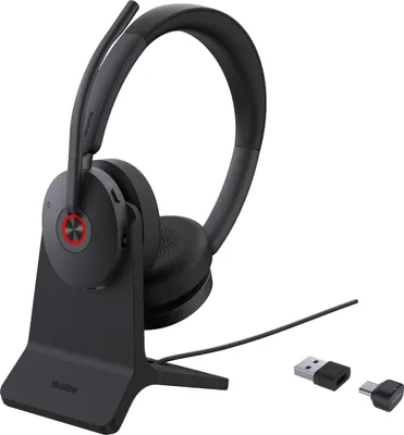 Image de Yealink BH74 avec support UC Casque USB-C/A, sans fil, bureau/centre d'appels, 162 g, casque, noir