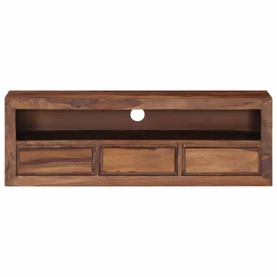 Image de vidaXL Armoire TV 120x30x40 cm en bois massif d'acacia