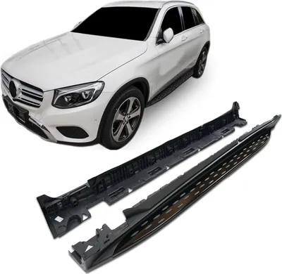 Produktbild von J&J AUTOMOTIVE | Trittbretter Set Aluminium Schweller FürMercedes GLC X253 2015-2022 (Passt nicht zum Coupé)