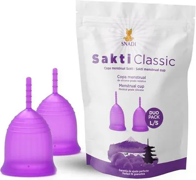 Produktbild von Famanu Menstruationstassen Set - 2 wiederverwendbare Tassen in L und S